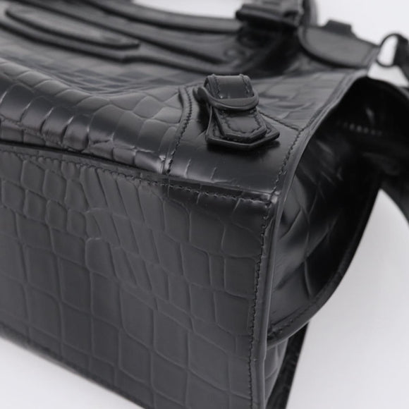 Balenciaga Neo Classic City Small Hand Bag 2way Black 638521 Auth mr2975V