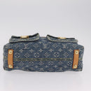 LOUIS VUITTON Monogram Denim Buggy PM Shoulder Bag Blue M95049 LV Auth mr2976V-5