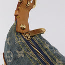 LOUIS VUITTON Monogram Denim Buggy PM Shoulder Bag Blue M95049 LV Auth mr2976V-21