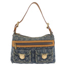 LOUIS VUITTON Monogram Denim Buggy PM Shoulder Bag Blue M95049 LV Auth mr2976V-13