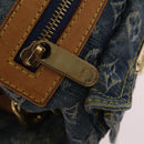 LOUIS VUITTON Monogram Denim Buggy PM Shoulder Bag Blue M95049 LV Auth mr2976V-26