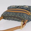 LOUIS VUITTON Monogram Denim Buggy PM Shoulder Bag Blue M95049 LV Auth mr2976V-6