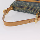 LOUIS VUITTON Monogram Denim Buggy PM Shoulder Bag Blue M95049 LV Auth mr2976V-7