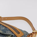 LOUIS VUITTON Monogram Denim Buggy PM Shoulder Bag Blue M95049 LV Auth mr2976V-14