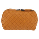 BOTTEGA VENETA INTRECCIATO Pouch Leather Orange Auth mr2980A-2