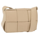 BOTTEGA VENETA MAXI INTRECCIATO Candy Cassette Bag Leather Beige Auth mr2981A-1