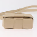 BOTTEGA VENETA MAXI INTRECCIATO Candy Cassette Bag Leather Beige Auth mr2981A-6