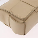 BOTTEGA VENETA MAXI INTRECCIATO Candy Cassette Bag Leather Beige Auth mr2981A-15