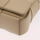 BOTTEGA VENETA MAXI INTRECCIATO Candy Cassette Bag Leather Beige Auth mr2981A-16