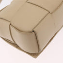 BOTTEGA VENETA MAXI INTRECCIATO Candy Cassette Bag Leather Beige Auth mr2981A-17