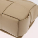BOTTEGA VENETA MAXI INTRECCIATO Candy Cassette Bag Leather Beige Auth mr2981A-18