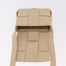 BOTTEGA VENETA MAXI INTRECCIATO Candy Cassette Bag Leather Beige Auth mr2981A-9