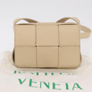 BOTTEGA VENETA MAXI INTRECCIATO Candy Cassette Bag Leather Beige Auth mr2981A-12