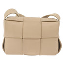 BOTTEGA VENETA MAXI INTRECCIATO Candy Cassette Bag Leather Beige Auth mr2981A-2