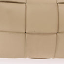BOTTEGA VENETA MAXI INTRECCIATO Candy Cassette Bag Leather Beige Auth mr2981A-3