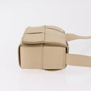 BOTTEGA VENETA MAXI INTRECCIATO Candy Cassette Bag Leather Beige Auth mr2981A-4