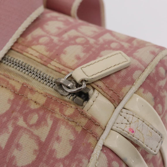 Christian Dior Trotter Hand Bag PVC Pink Silver Auth mr2982