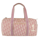 Christian Dior Trotter Hand Bag PVC Pink Silver Auth mr2982-2