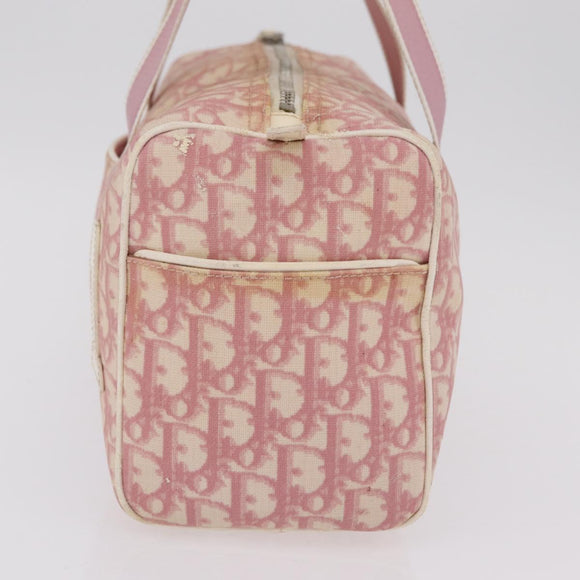 Christian Dior Trotter Hand Bag PVC Pink Silver Auth mr2982