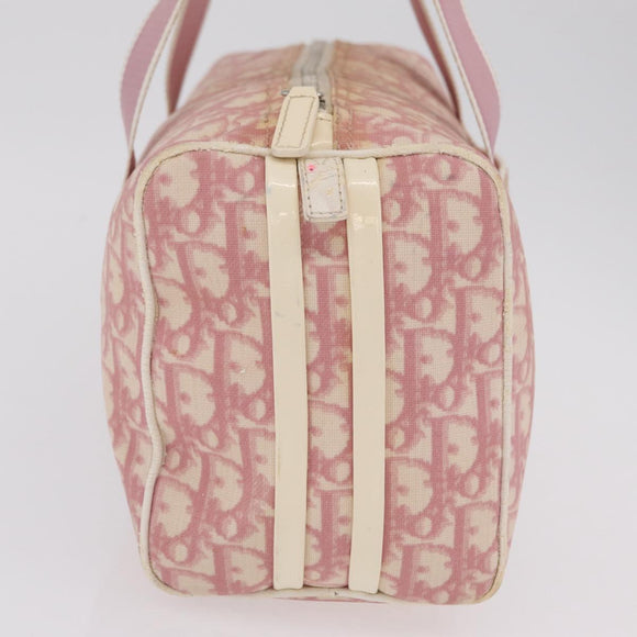 Christian Dior Trotter Hand Bag PVC Pink Silver Auth mr2982