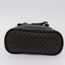 CELINE Macadam Canvas Tote Bag PVC Black Gold Tone Auth mr2983A-5