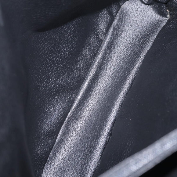 CELINE Macadam Canvas Tote Bag PVC Black Gold Tone Auth mr2983A