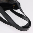 CELINE Macadam Canvas Tote Bag PVC Black Gold Tone Auth mr2983A-7