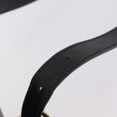 CELINE Macadam Canvas Tote Bag PVC Black Gold Tone Auth mr2983A-8