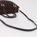 FENDI Zucca Canvas Hand Bag 2way Brown Gold Tone Auth mr2984A-15