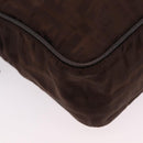 FENDI Zucca Canvas Hand Bag 2way Brown Gold Tone Auth mr2984A-17