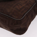 FENDI Zucca Canvas Hand Bag 2way Brown Gold Tone Auth mr2984A-20
