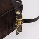 FENDI Zucca Canvas Hand Bag 2way Brown Gold Tone Auth mr2984A-21