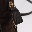 FENDI Zucca Canvas Hand Bag 2way Brown Gold Tone Auth mr2984A-22