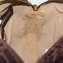 FENDI Zucca Canvas Hand Bag 2way Brown Gold Tone Auth mr2984A-24