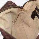 FENDI Zucca Canvas Hand Bag 2way Brown Gold Tone Auth mr2984A-25