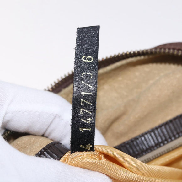 FENDI Zucca Canvas Hand Bag 2way Brown Gold Tone Auth mr2984A