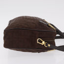 FENDI Zucca Canvas Hand Bag 2way Brown Gold Tone Auth mr2984A-4