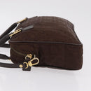 FENDI Zucca Canvas Hand Bag 2way Brown Gold Tone Auth mr2984A-5