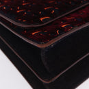 Christian Dior Oblique Diorama Hand Bag Velor 2way Red Silver Auth mr2986V-13