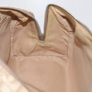Christian Dior Trotter Floral Hand Bag PVC Beige Silver Auth mr2988V-21