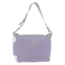 PRADA Shoulder Bag Nylon Purple Silver Auth mr2990-1