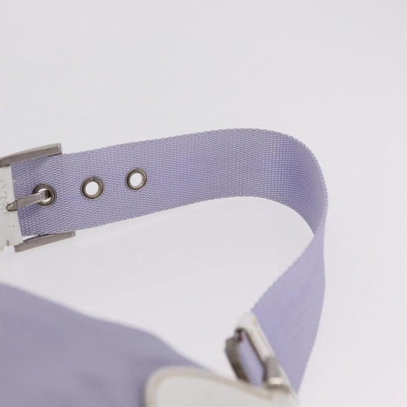 PRADA Shoulder Bag Nylon Purple Silver Auth mr2990
