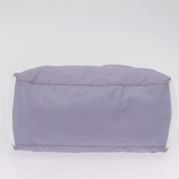 PRADA Shoulder Bag Nylon Purple Silver Auth mr2990