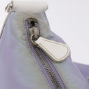 PRADA Shoulder Bag Nylon Purple Silver Auth mr2990-17