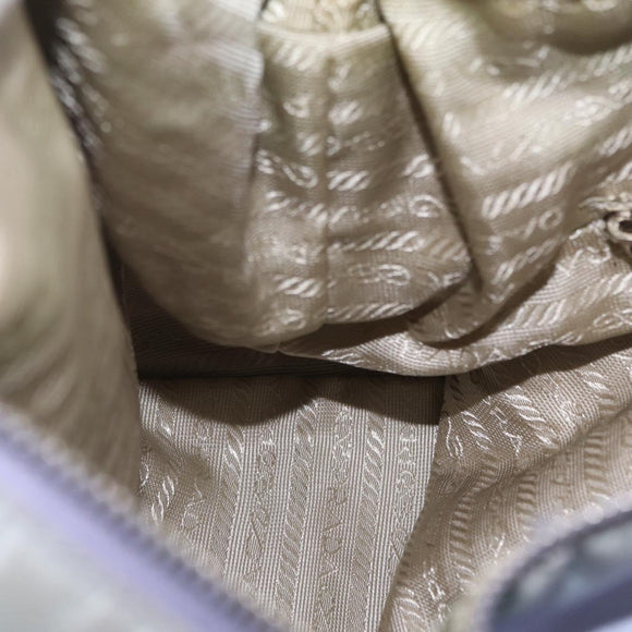 PRADA Shoulder Bag Nylon Purple Silver Auth mr2990