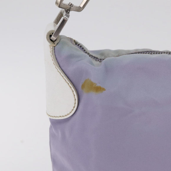 PRADA Shoulder Bag Nylon Purple Silver Auth mr2990