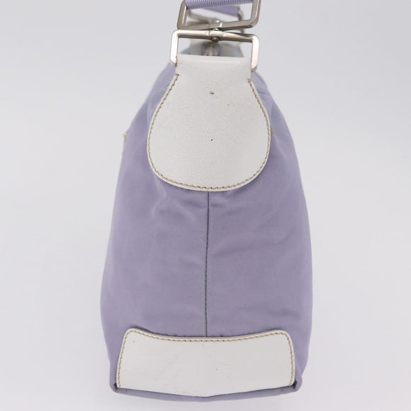 PRADA Shoulder Bag Nylon Purple Silver Auth mr2990