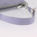 PRADA Shoulder Bag Nylon Purple Silver Auth mr2990-9