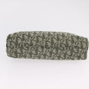 Christian Dior Trotter Canvas Accessory Pouch Khaki Silver Auth mr2991V-5