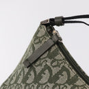 Christian Dior Trotter Canvas Accessory Pouch Khaki Silver Auth mr2991V-10
